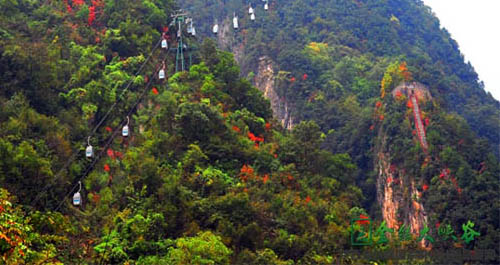 陜西商南金絲峽“商洛第一索”開通運營